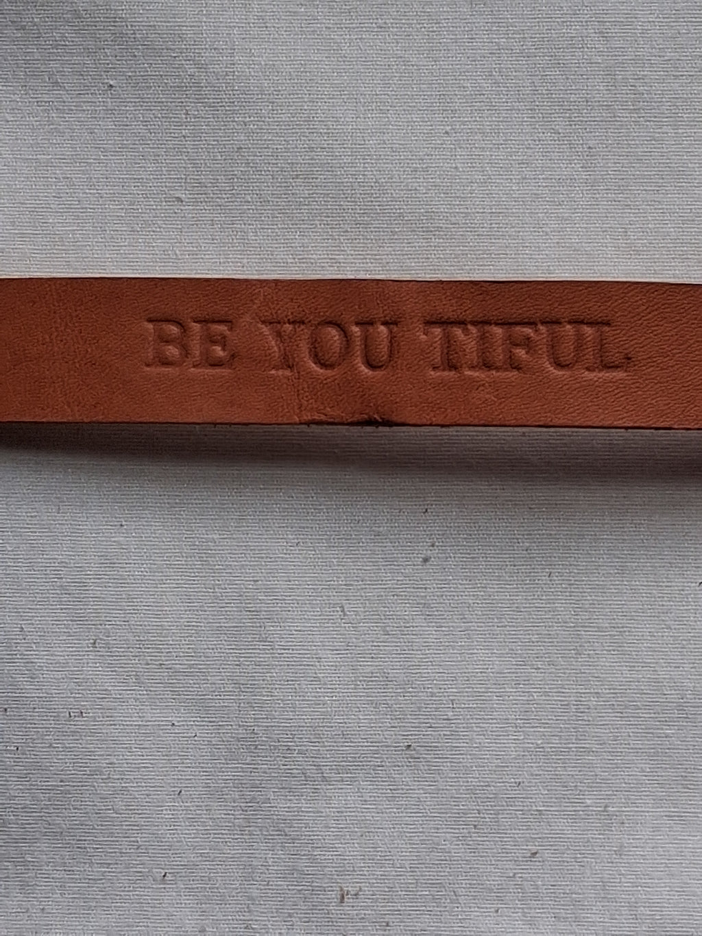 Veg-Tanned Stamped Bracelets