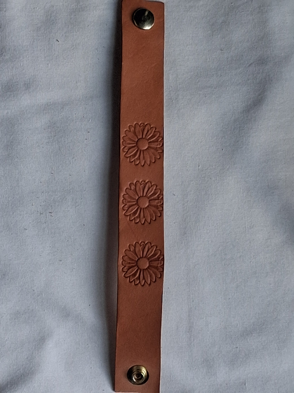 Veg-Tanned Stamped Bracelets
