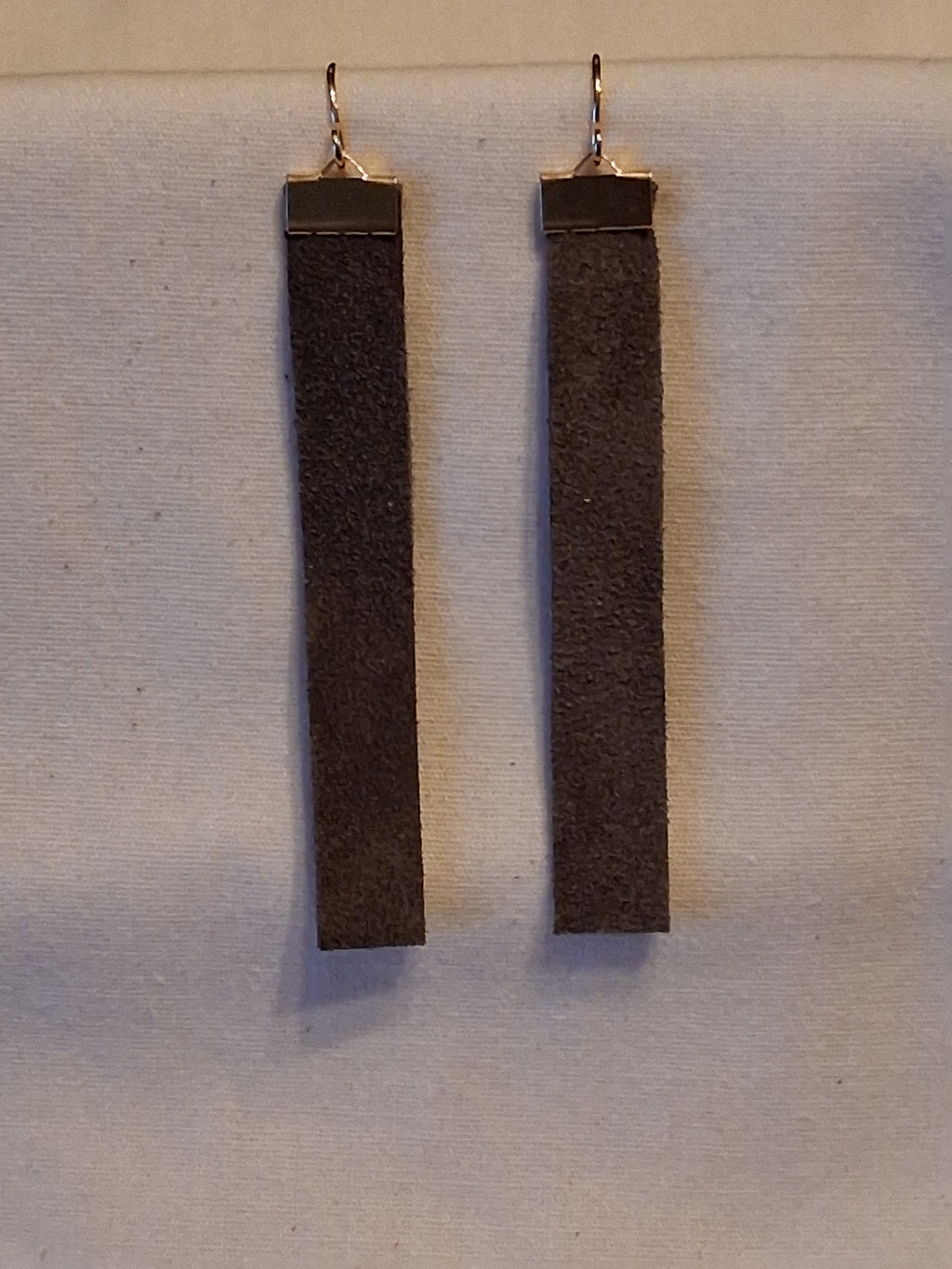 Suede Bar Earrings