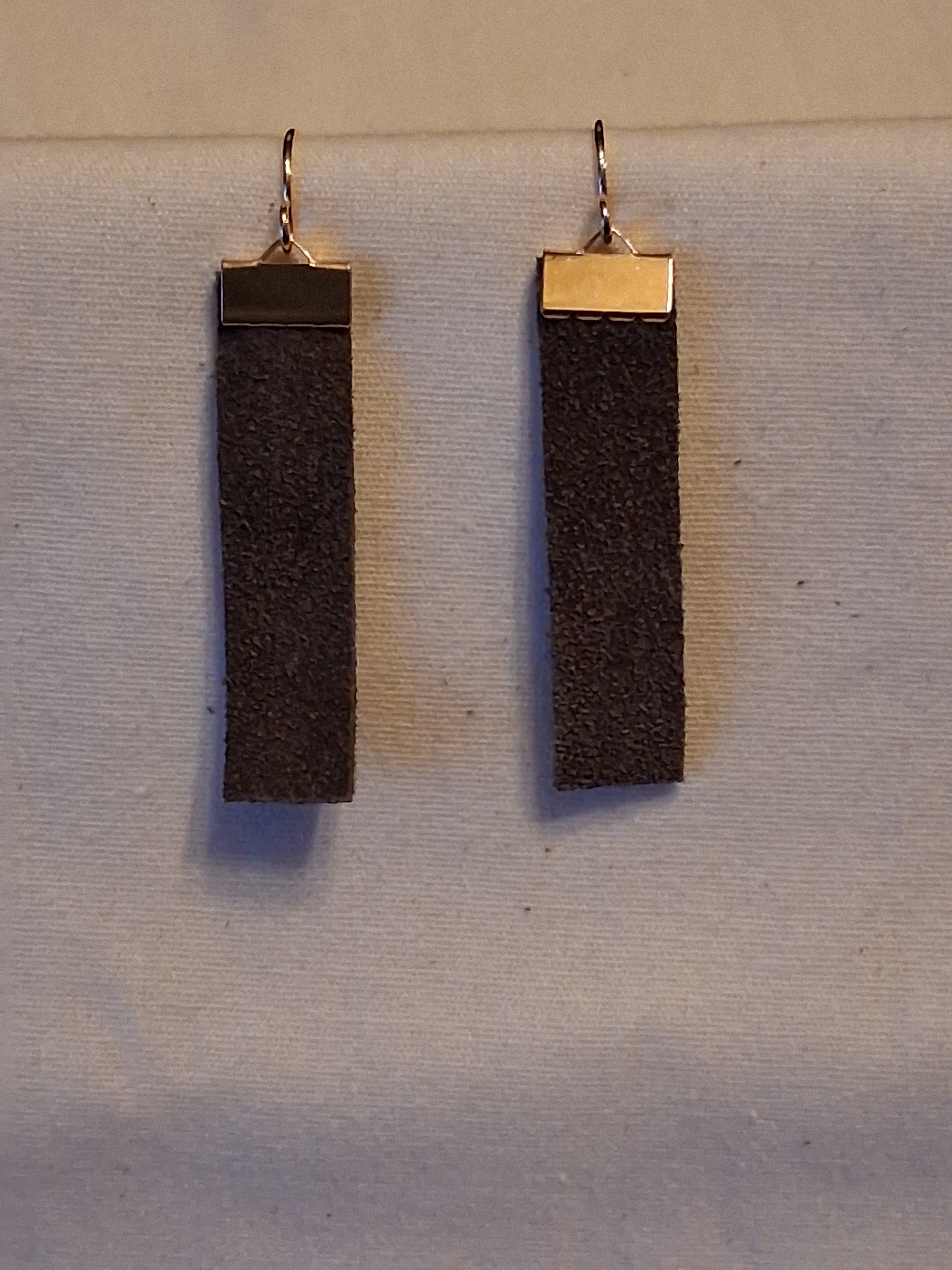 Suede Bar Earrings