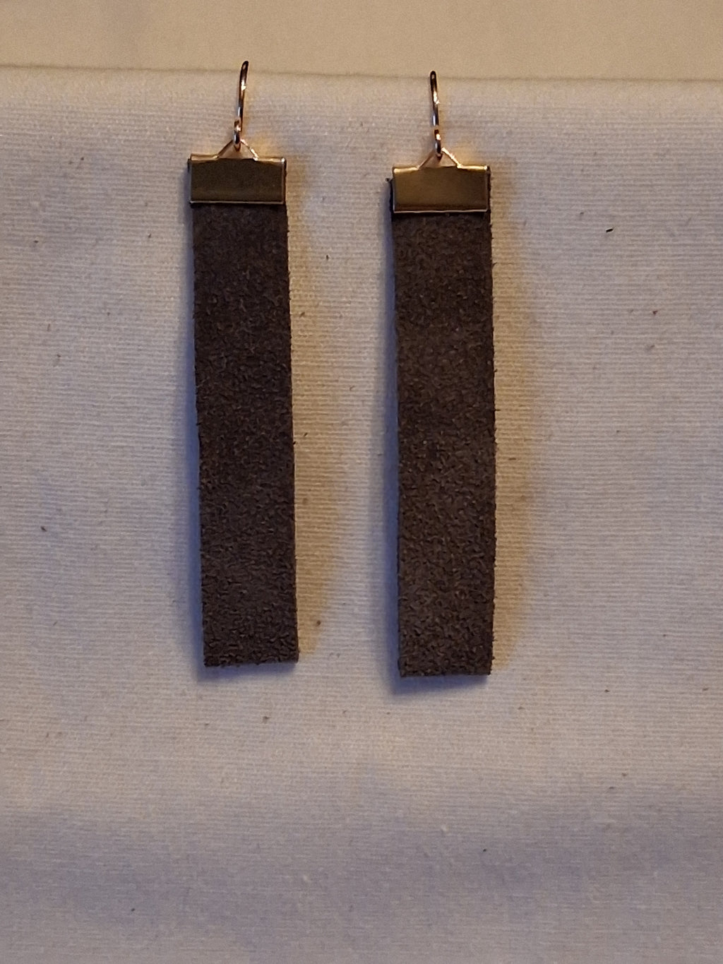 Suede Bar Earrings