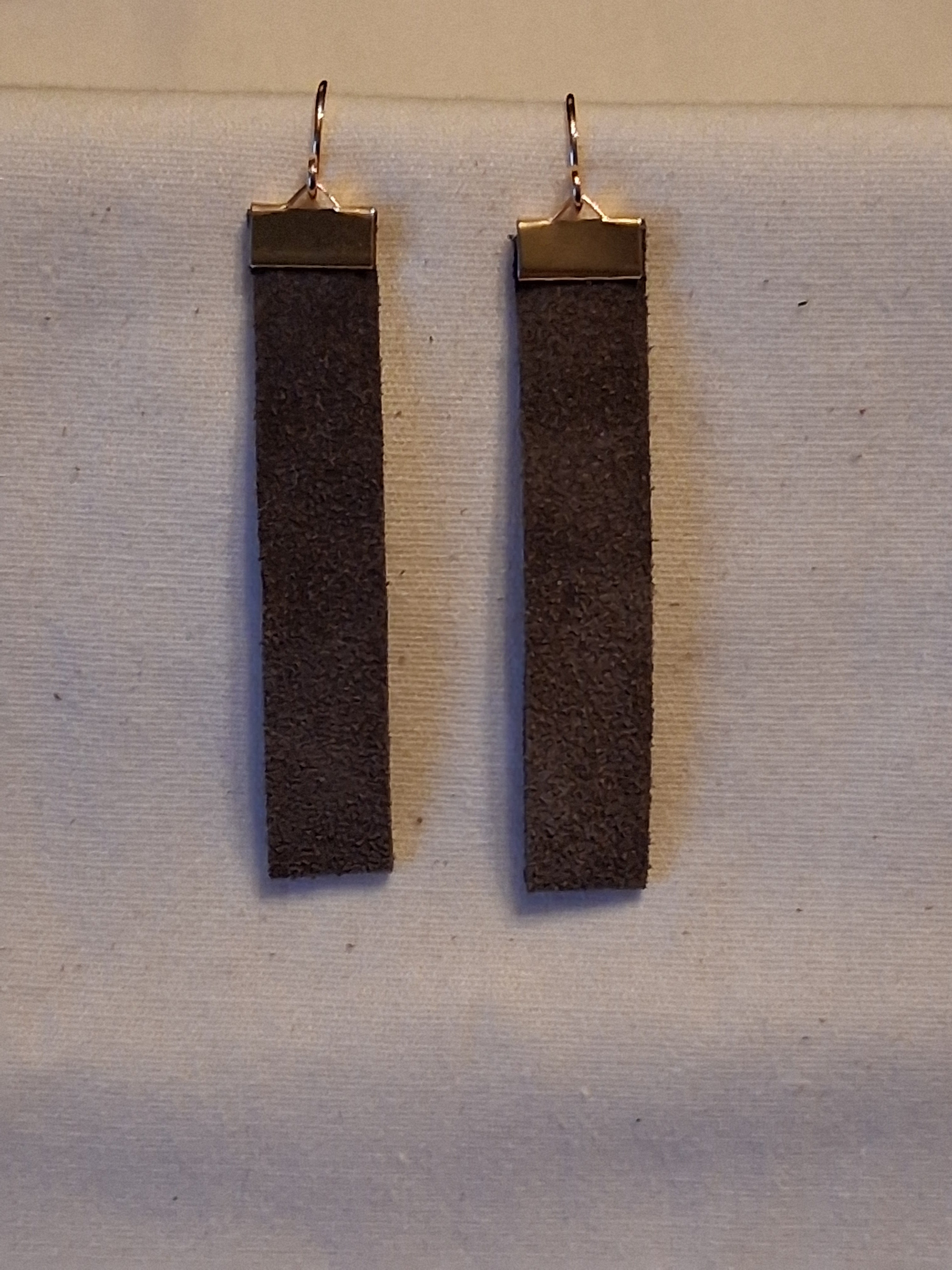Suede Bar Earrings